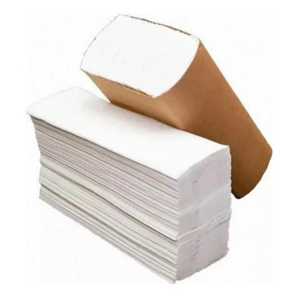 Toalla intercalada blanca